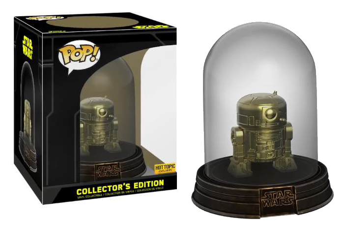 R2-D2 GOLD CHROME Star Wars Pop Vinyl Collector's Edition Figure Hot Topic 2017 