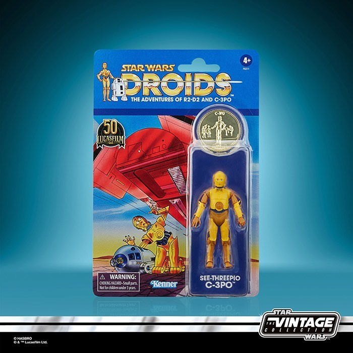 Star Wars Droids Vintage Sammlung Boba Fett C-3PO R2D2 